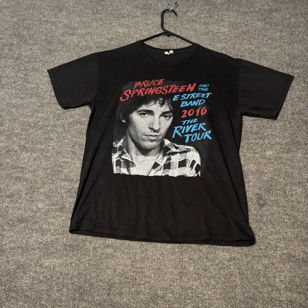 Bruce Springsteen E Street Band 2016 The River Tour Concert T-Shirt Mens M Black